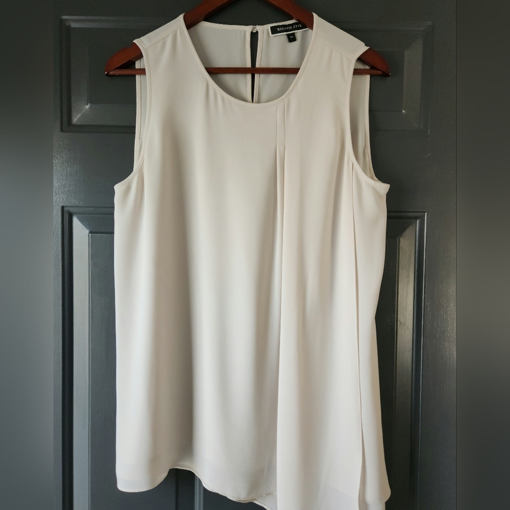 Ivory sleeveless top